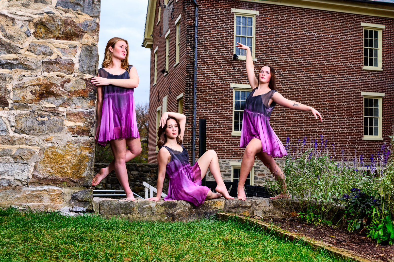 Outdoor dance photography session